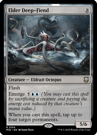 Elder Deep-Fiend (Ripple Foil) (M3C-154) - Modern Horizons 3 Commander Foil-1