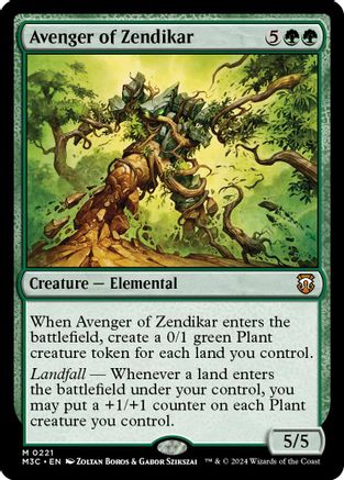 Avenger of Zendikar (Ripple Foil) [Modern Horizons 3 Commander]-1