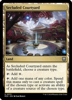 Secluded Courtyard (Ripple Foil) [Modern Horizons 3 Commander]-1