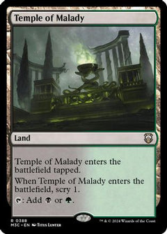 Temple of Malady (Ripple Foil) [Modern Horizons 3 Commander]-1