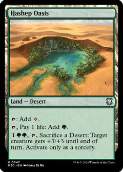 Hashep Oasis (Ripple Foil) (M3C-347) - Modern Horizons 3 Commander Foil-1