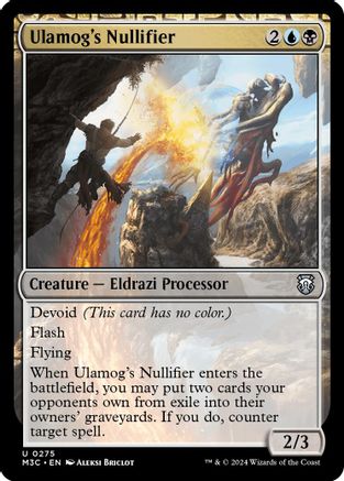 Ulamog's Nullifier (Ripple Foil) (M3C-275) - Modern Horizons 3 Commander Foil-1