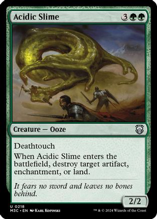 Acidic Slime (Ripple Foil) [Modern Horizons 3 Commander]-1