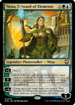 Nissa, Steward of Elements (Ripple Foil) [Modern Horizons 3 Commander]-1