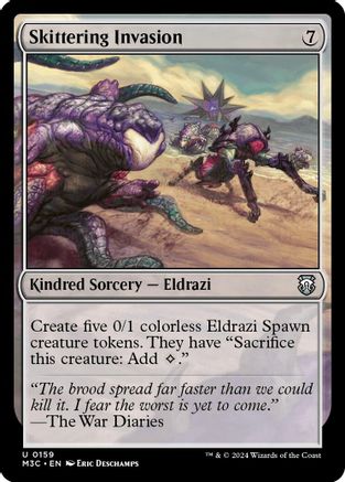 Skittering Invasion (Ripple Foil) [Modern Horizons 3 Commander]-1