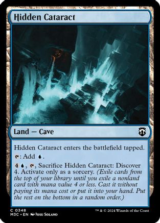 Hidden Cataract (Ripple Foil) (M3C-348) - Modern Horizons 3 Commander Foil-1