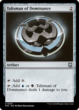 Talisman of Dominance (Ripple Foil) (M3C-310) - Modern Horizons 3 Commander Foil-1