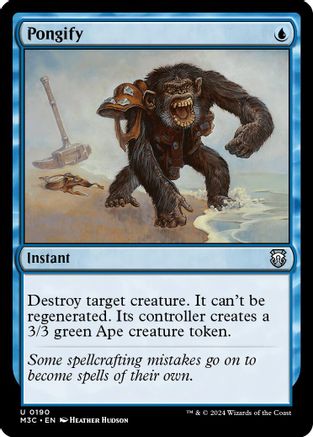 Pongify (Ripple Foil) (M3C-190) - Modern Horizons 3 Commander Foil-1