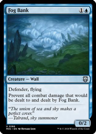 Fog Bank (Ripple Foil) (M3C-186) - Modern Horizons 3 Commander Foil-1