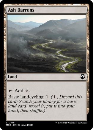 Ash Barrens (Ripple Foil) [Modern Horizons 3 Commander]-1