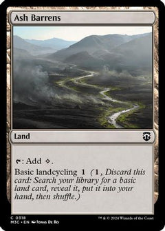 Ash Barrens (Ripple Foil) (M3C-318) - Modern Horizons 3 Commander Foil-1