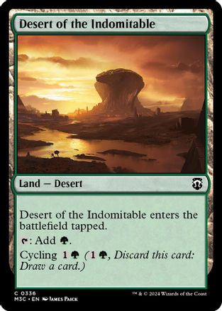 Desert of the Indomitable (Ripple Foil) (M3C-336) - Modern Horizons 3 Commander Foil-1