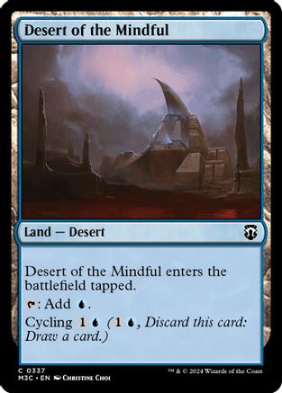 Desert of the Mindful (Ripple Foil) (M3C-337) - Modern Horizons 3 Commander Foil-1