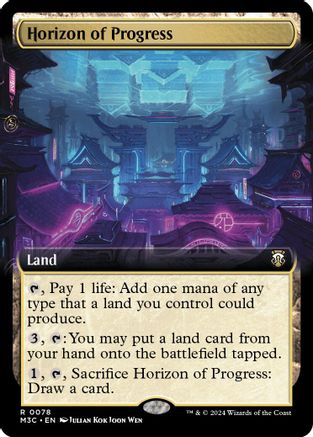 Horizon of Progress (Extended Art) (Ripple Foil) [Modern Horizons 3 Commander]-1