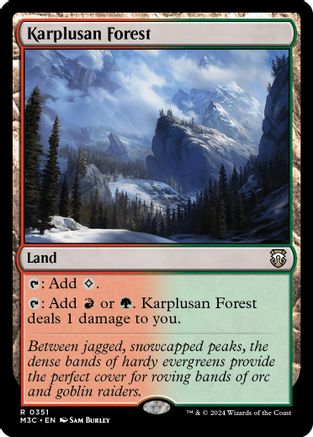 Karplusan Forest (Ripple Foil) [Modern Horizons 3 Commander]-1
