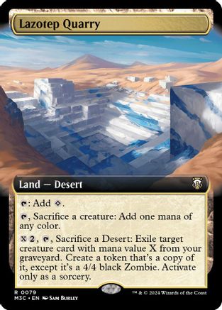 Lazotep Quarry (Extended Art) (Ripple Foil) (M3C-079) - Modern Horizons 3 Commander Foil-1