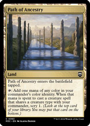Path of Ancestry (Ripple Foil) (M3C-363) - Modern Horizons 3 Commander Foil-1