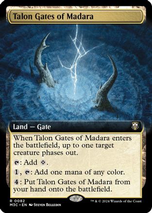 Talon Gates of Madara (Extended Art) (Ripple Foil) [Modern Horizons 3 Commander]-1