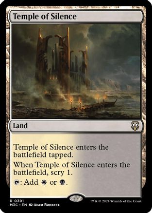 Temple of Silence (Ripple Foil) (M3C-391) - Modern Horizons 3 Commander Foil-1