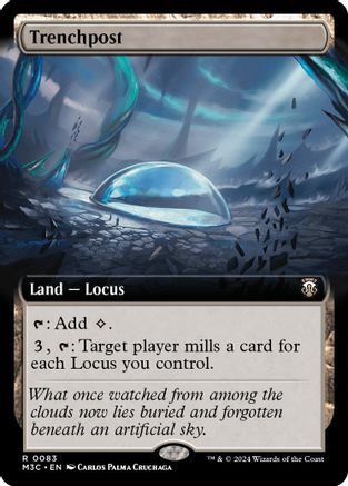 Trenchpost (Extended Art) (Ripple Foil) (M3C-083) - Modern Horizons 3 Commander Foil-1