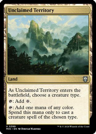Unclaimed Territory (Ripple Foil) (M3C-399) - Modern Horizons 3 Commander Foil-1
