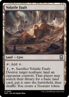 Volatile Fault (Ripple Foil) (M3C-407) - Modern Horizons 3 Commander Foil-1