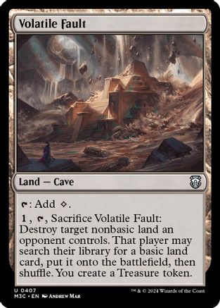 Volatile Fault (Ripple Foil) (M3C-407) - Modern Horizons 3 Commander Foil-1