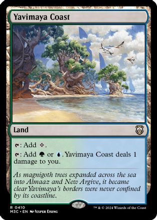 Yavimaya Coast (Ripple Foil) (M3C-410) - Modern Horizons 3 Commander Foil-1