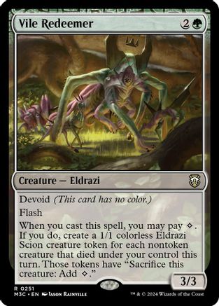 Vile Redeemer (Ripple Foil) (M3C-251) - Modern Horizons 3 Commander Foil-1