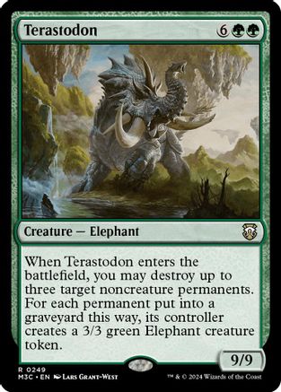 Terastodon (Ripple Foil) (M3C-249) - Modern Horizons 3 Commander Foil-1