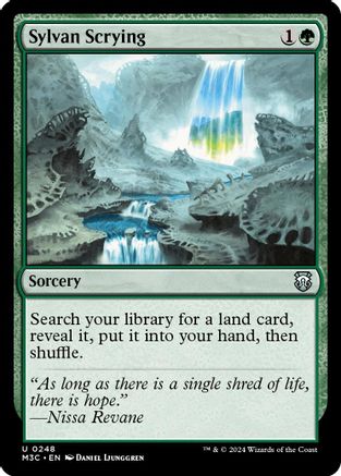 Sylvan Scrying (Ripple Foil) [Modern Horizons 3 Commander]-1