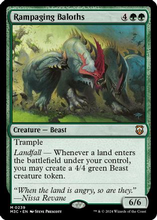 Rampaging Baloths (Ripple Foil) [Modern Horizons 3 Commander]-1