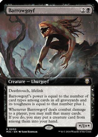 Barrowgoyf (Extended Art) (Ripple Foil) [Modern Horizons 3 Commander]-1