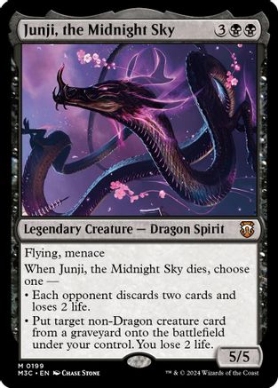 Junji, the Midnight Sky (Ripple Foil) (M3C-199) - Modern Horizons 3 Commander Foil-1