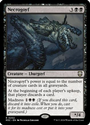 Necrogoyf (Ripple Foil) [Modern Horizons 3 Commander]-1