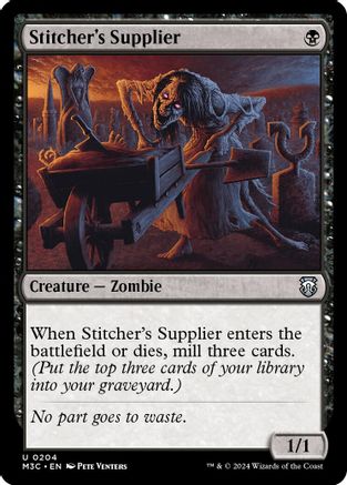 Stitcher's Supplier (Ripple Foil) [Modern Horizons 3 Commander]-1