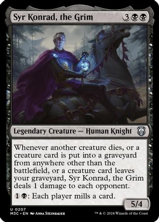 Syr Konrad, the Grim (Ripple Foil) [Modern Horizons 3 Commander]-1