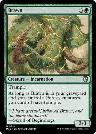 Brawn (Ripple Foil) [Modern Horizons 3 Commander]-1