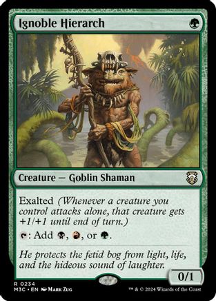 Ignoble Hierarch (Ripple Foil) [Modern Horizons 3 Commander]-1