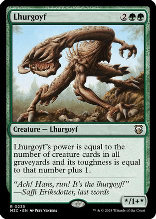 Lhurgoyf (Ripple Foil) [Modern Horizons 3 Commander]-1