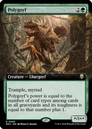 Polygoyf (Extended Art) (Ripple Foil) (M3C-065) - Modern Horizons 3 Commander Foil-1