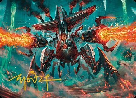 Exterminator Magmarch Art Card (Gold-Stamped Signature) (ASMH3-033) - Art Series: Modern Horizons 3-1
