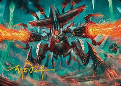 Exterminator Magmarch Art Card (Gold-Stamped Signature) (ASMH3-033) - Art Series: Modern Horizons 3-1