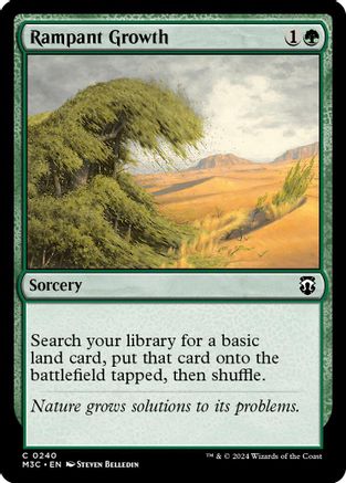 Rampant Growth (Ripple Foil) [Modern Horizons 3 Commander]-1