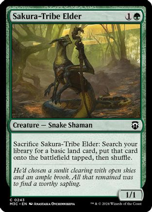 Sakura-Tribe Elder (Ripple Foil) [Modern Horizons 3 Commander]-1