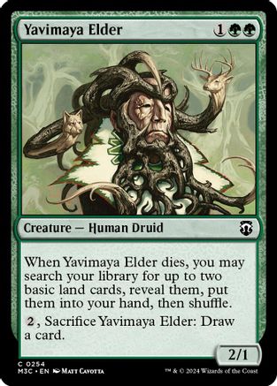 Yavimaya Elder (Ripple Foil) (M3C-254) - Modern Horizons 3 Commander Foil-1
