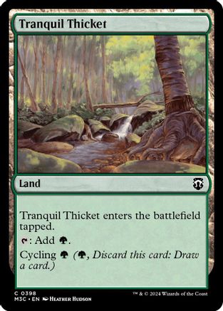 Tranquil Thicket (Ripple Foil) (M3C-398) - Modern Horizons 3 Commander Foil-1