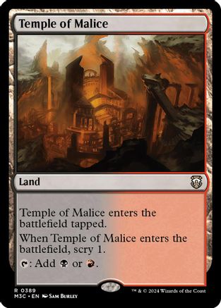 Temple of Malice (Ripple Foil) [Modern Horizons 3 Commander]-1