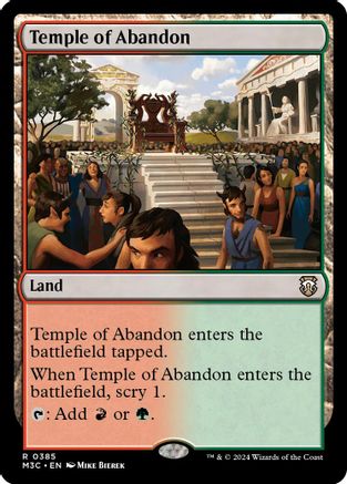 Temple of Abandon (Ripple Foil) [Modern Horizons 3 Commander]-1