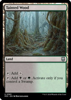Tainted Wood (Ripple Foil) [Modern Horizons 3 Commander]-1